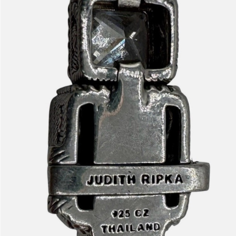 Judith Ripka .925 silver princess cut bracelet - Picture 5 of 5